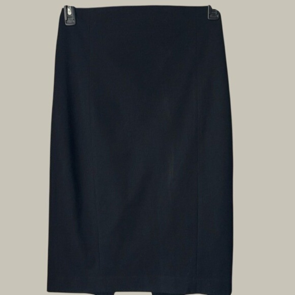 Women's Black High Waisted Long Pencil Skirt S 6 - Picture 7 of 9